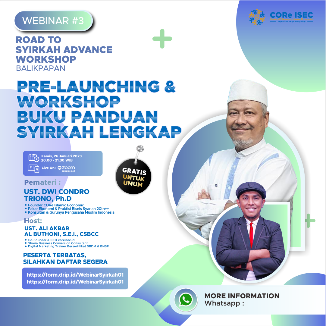 WEBINAR ROAD TO WORKSHOP SYIRKAH ADVANCE