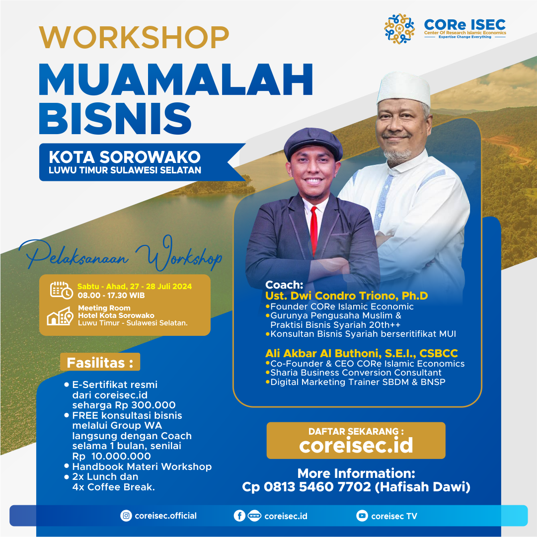 WORKSHOP MUAMALAH BISNIS SOROWAKO
